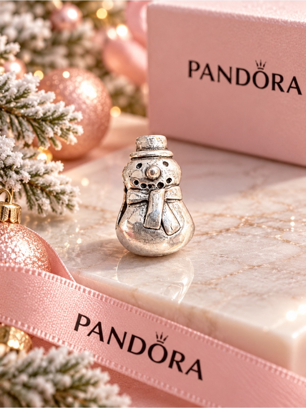Pandora Silver Snowman Charm ⛄️❄️